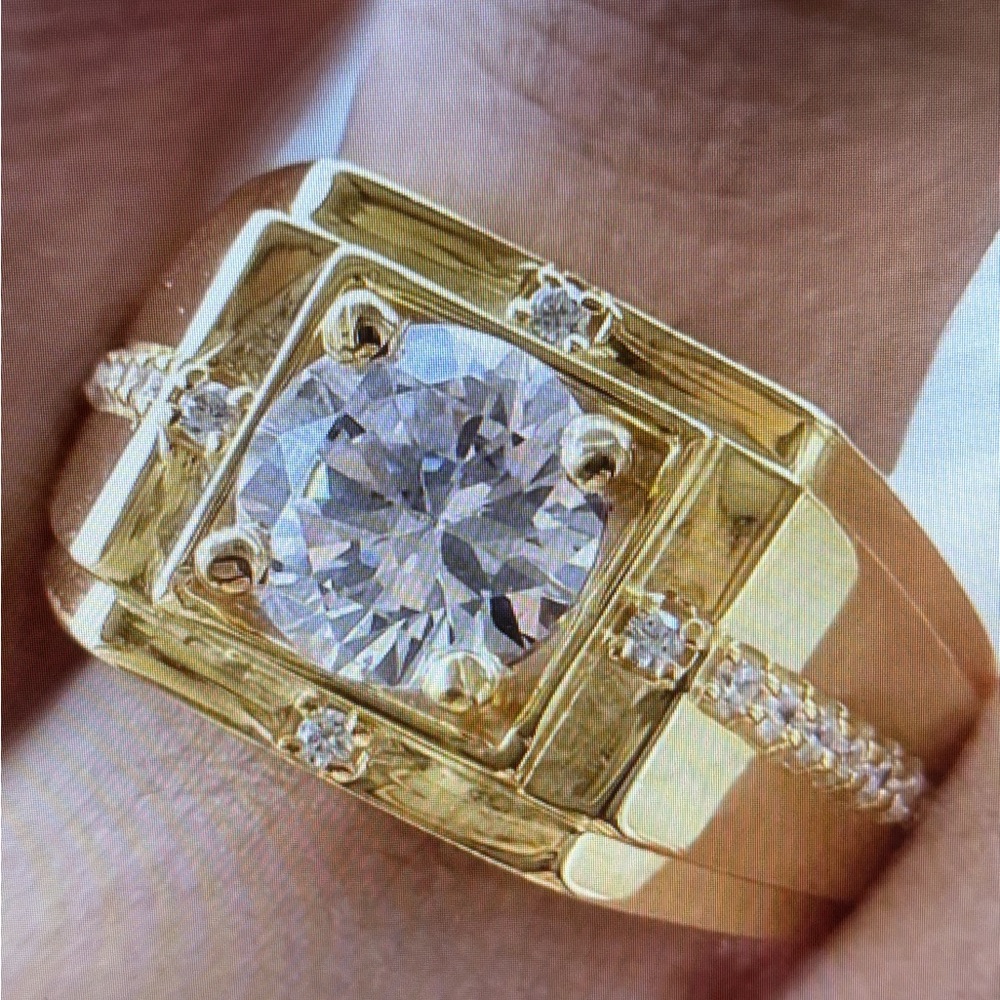 GOLD PLATED/
RING- VINTAGE STYLE - Picture 6 of 16